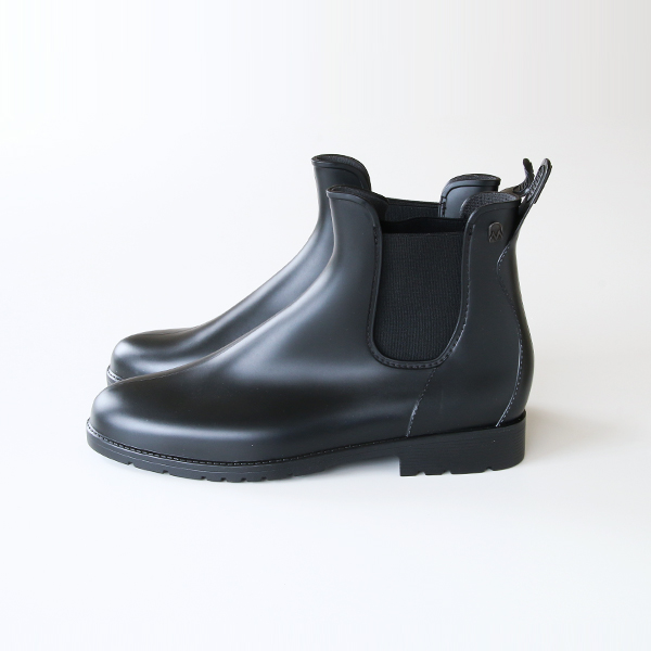 43メンズ JOM サイドゴアレインブ-ツ BLACK・画像