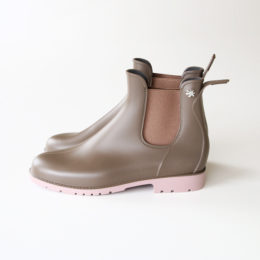 37JUMPY サイドゴアレインブ-ツ BEIGE・画像