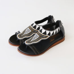 37ビ-ズトングサンダル PK631 BLACK・画像