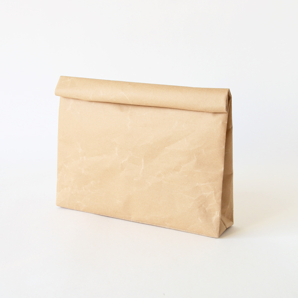 ブラウンクラッチバッグ WIDE・画像