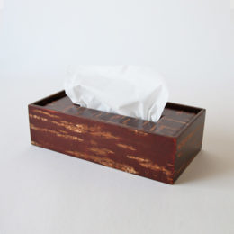 無地皮素箱 ティッシュケ-ス・画像