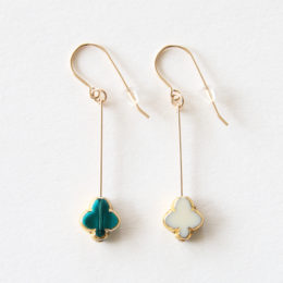 24k gold bead detailピアス1335・画像